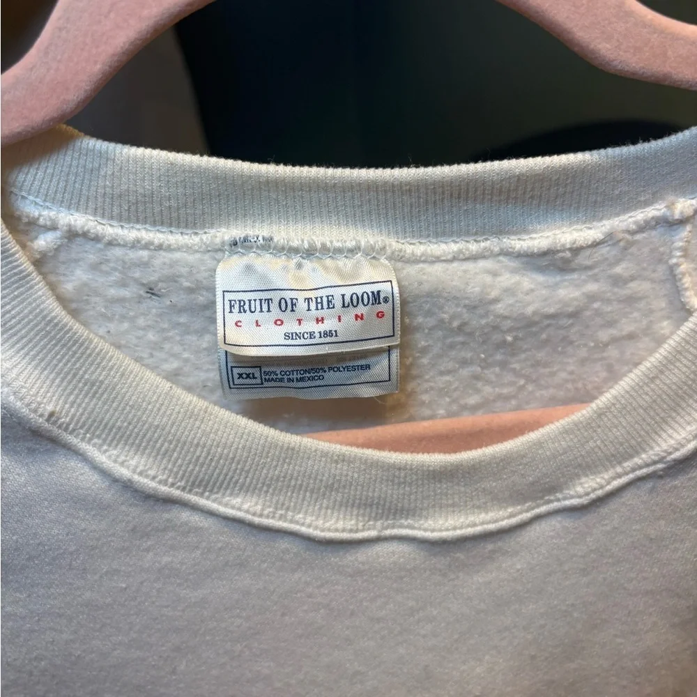 Vintage White Sweatshirt with Nautical Embroidery - Picture 2 of 5